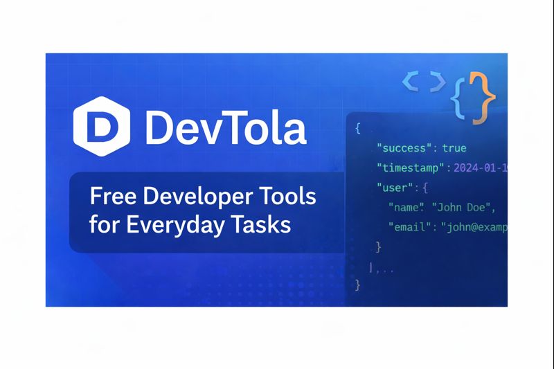 DevTola – Free Developer Tools for Everyday Tasks